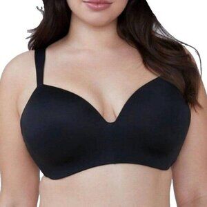 Cacique Lane Bryant Womens Bra Lightly Lined No Wire T Shirt Bra Size 40G Black